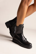Ankle Boots Front Zip - Black Matte