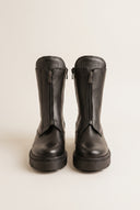 Ankle Boots Front Zip - Black Matte