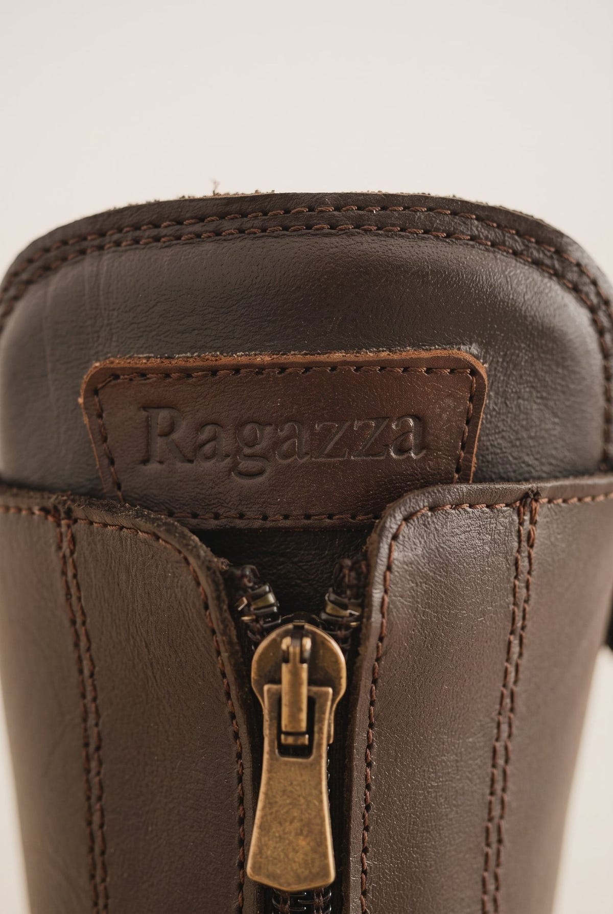 Ankle Boots Front Zip - Brown Matte