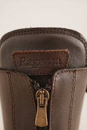 Ankle Boots Front Zip - Brown Matte
