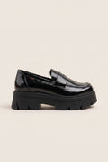 Chunky Sole Loafers Penny - Black Patent