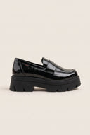 Chunky Sole Loafers Penny - Black Patent