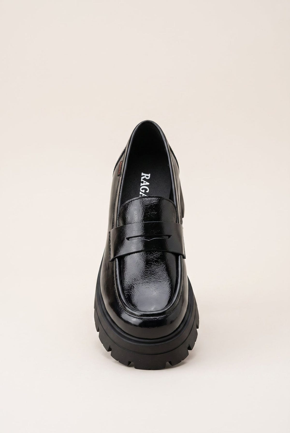 Chunky Sole Loafers Penny - Black Patent