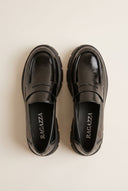 Chunky Sole Loafers Penny - Black Patent