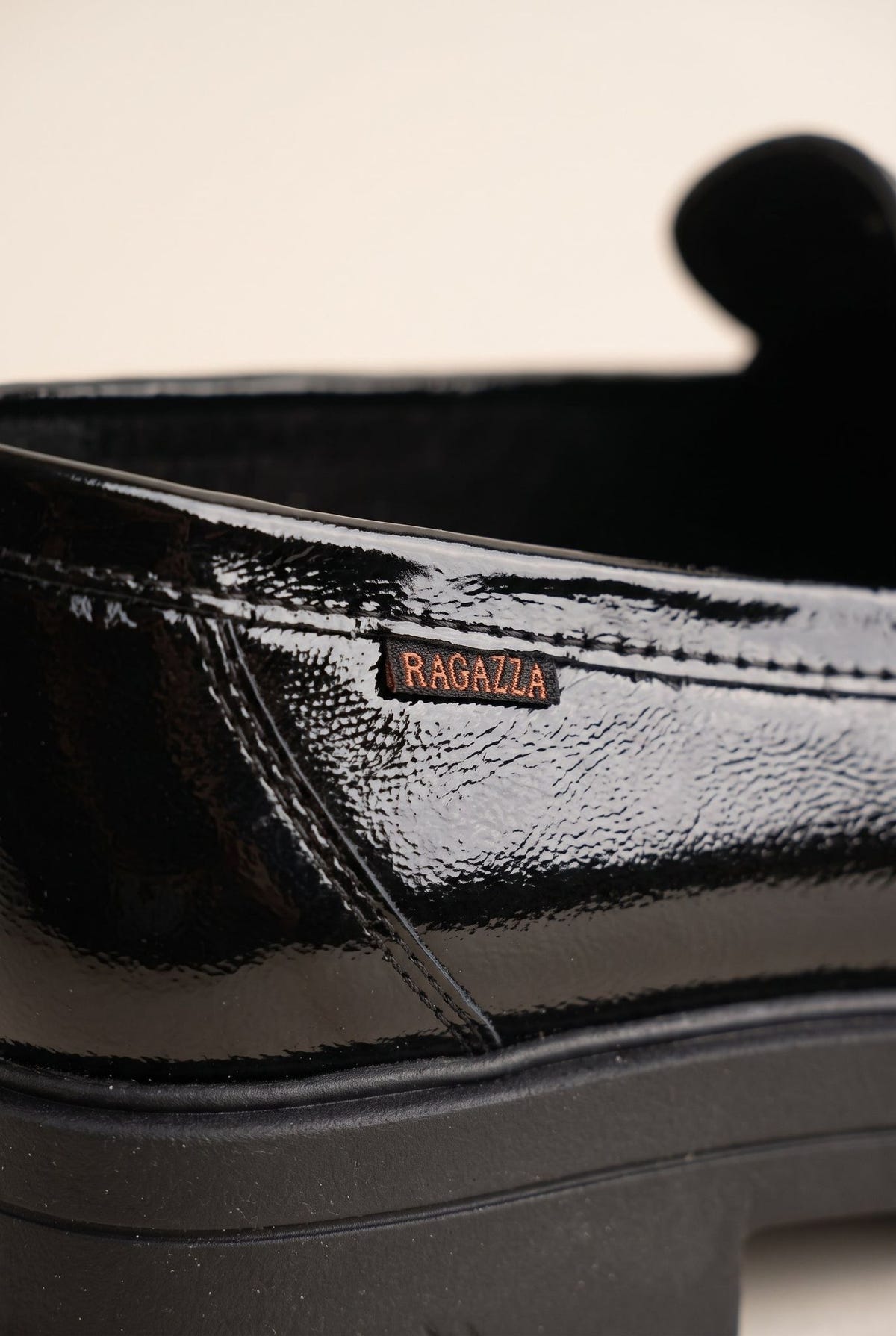 Chunky Sole Loafers Penny - Black Patent