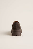 Chunky Sole Loafers Penny - Brown Suede