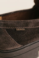 Chunky Sole Loafers Penny - Brown Suede