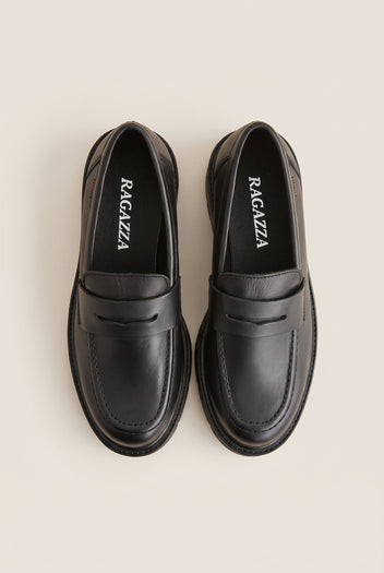 Loafers με Chunky σόλα - Μαύρο Ματ