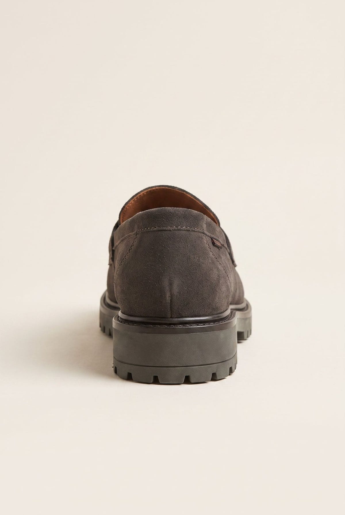 Chunky Sole Loafers Penny - Brown Suede