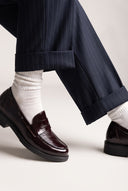 Penny Loafer mit Chunky-Sohle – Bordeaux Lack