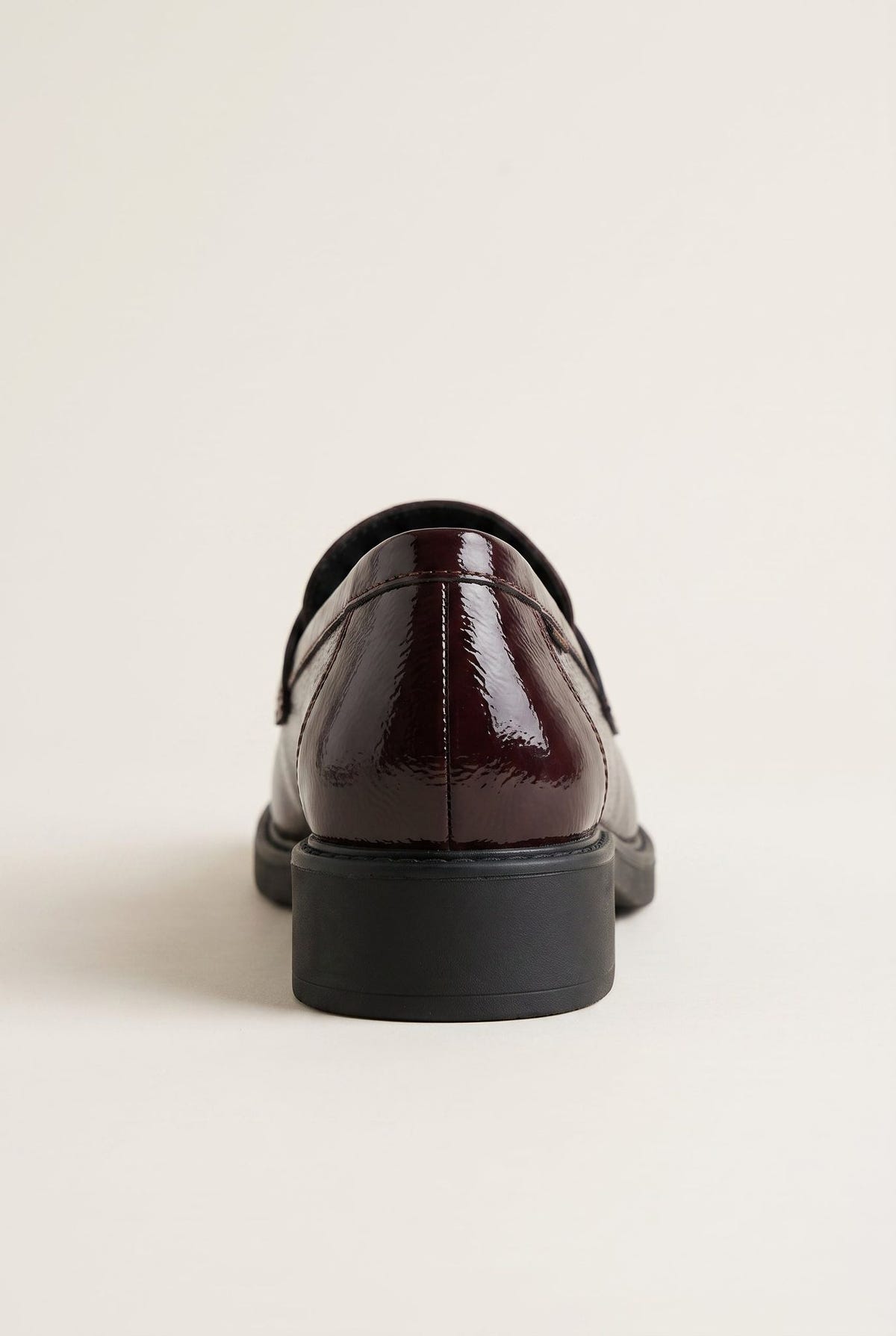 Chunky Sole Loafers Penny - Burgundy Patent