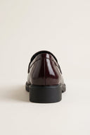 Chunky Sole Loafers Penny - Burgundy Patent