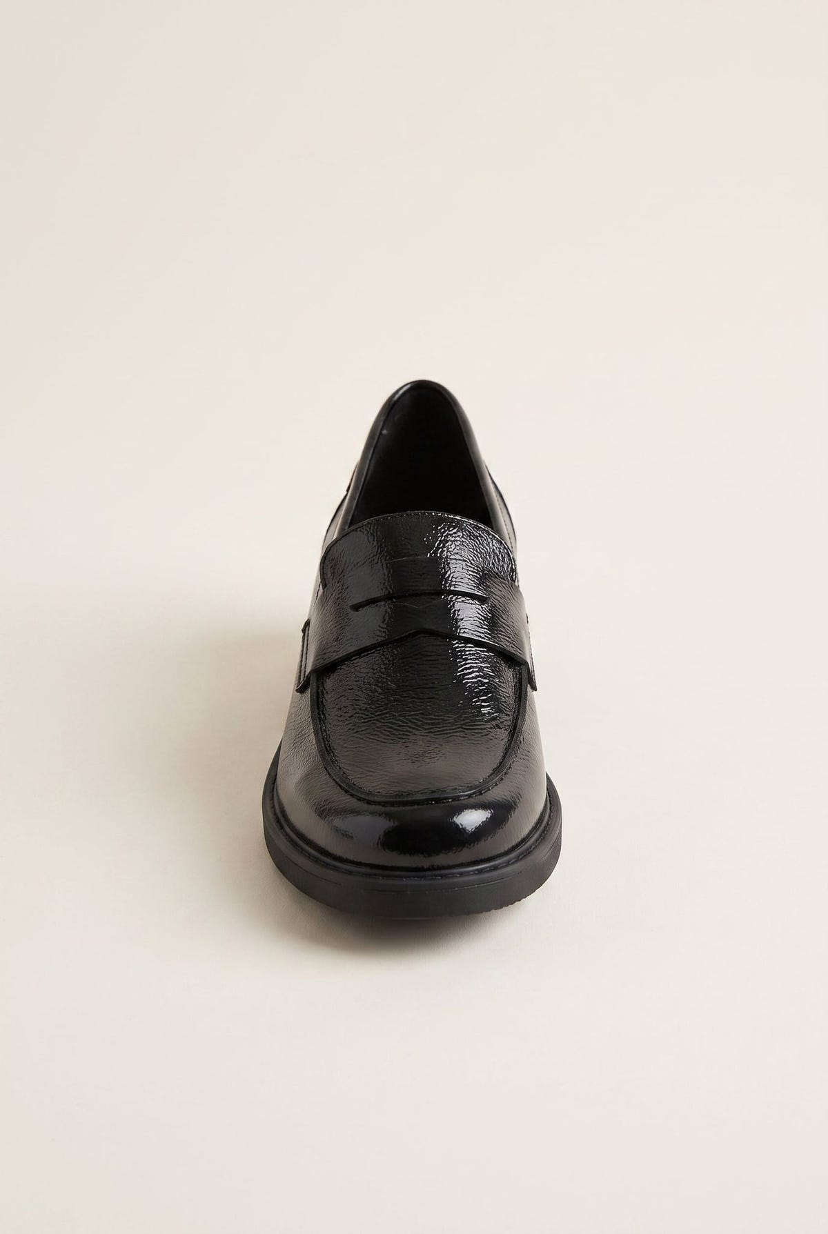 Chunky Sole Loafers Penny - Black Patent