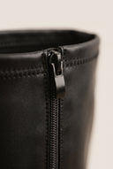 Boots Chunky Sole Block Heel - Black Matte