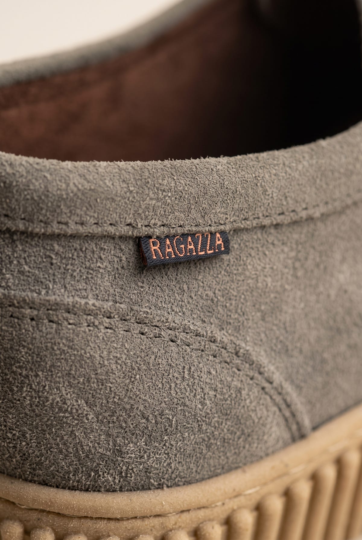 Mocassini platform con lacci - Suede Oliva