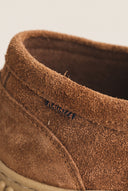 Platform Loafers Lace Up - Tan Suede