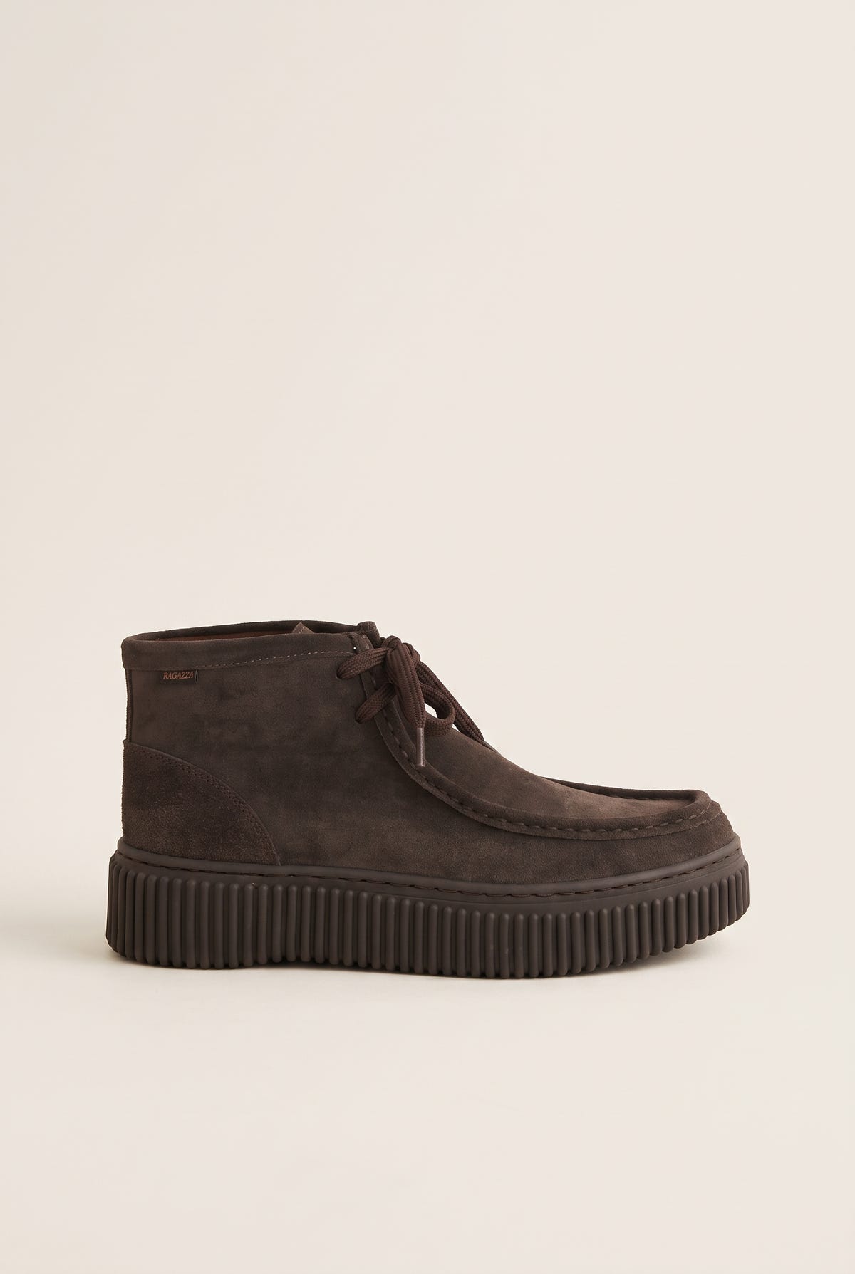 Chukka Boots Platform Gum Sole - Brown Suede