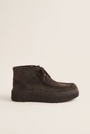 Chukka Boots Platform Gum Sole - Brown Suede