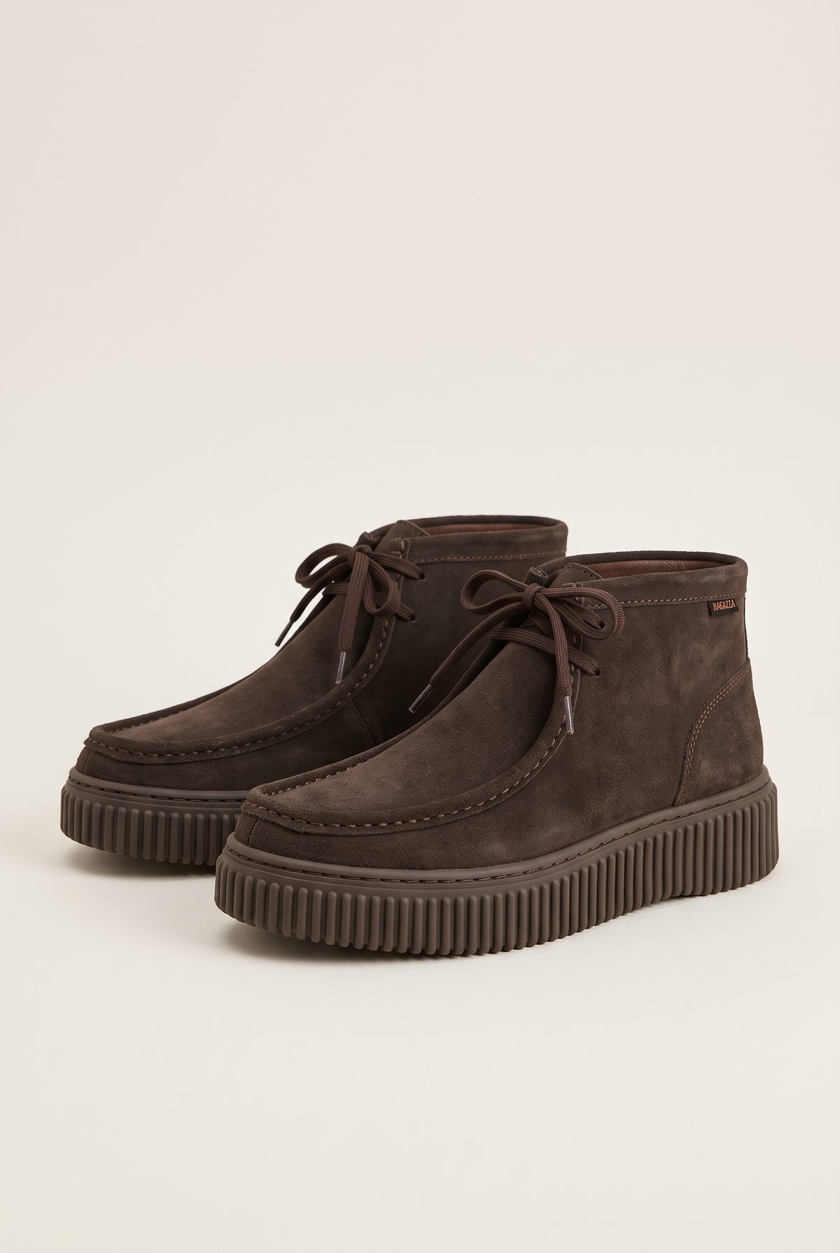 Chukka Boots Platform Gum Sole - Brown Suede