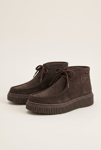 Chukka Boots Platform Gum Sole - Brown Suede