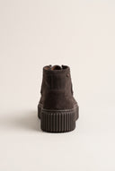 Chukka Boots Platform Gum Sole - Brown Suede