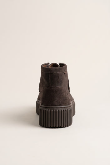 Chukka Boots Platform Gum Sole - Brown Suede