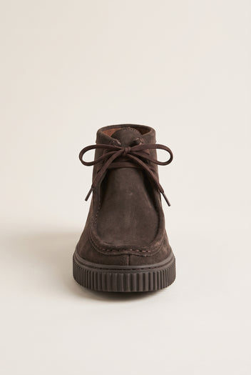 Chukka Boots Platform Gum Sole - Brown Suede