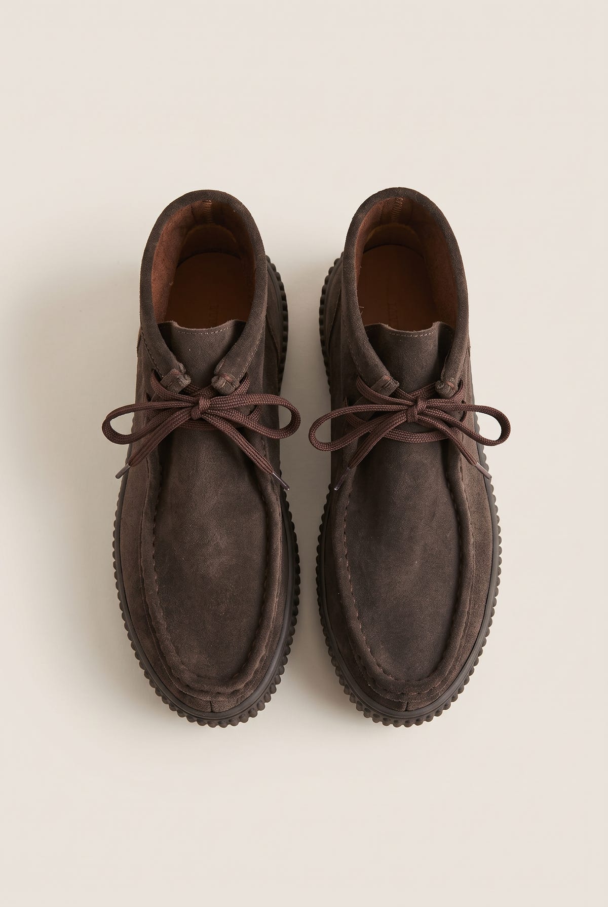 Chukka Boots Platform Gum Sole - Brown Suede