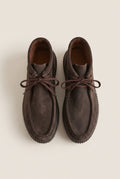 Chukka Boots Platform Gum Sole - Brown Suede