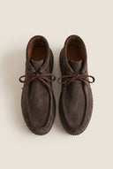 Chukka Boots Platform Gum Sole - Brown Suede