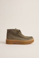 Chukka Boots Platform Gum Sole - Olive Suede