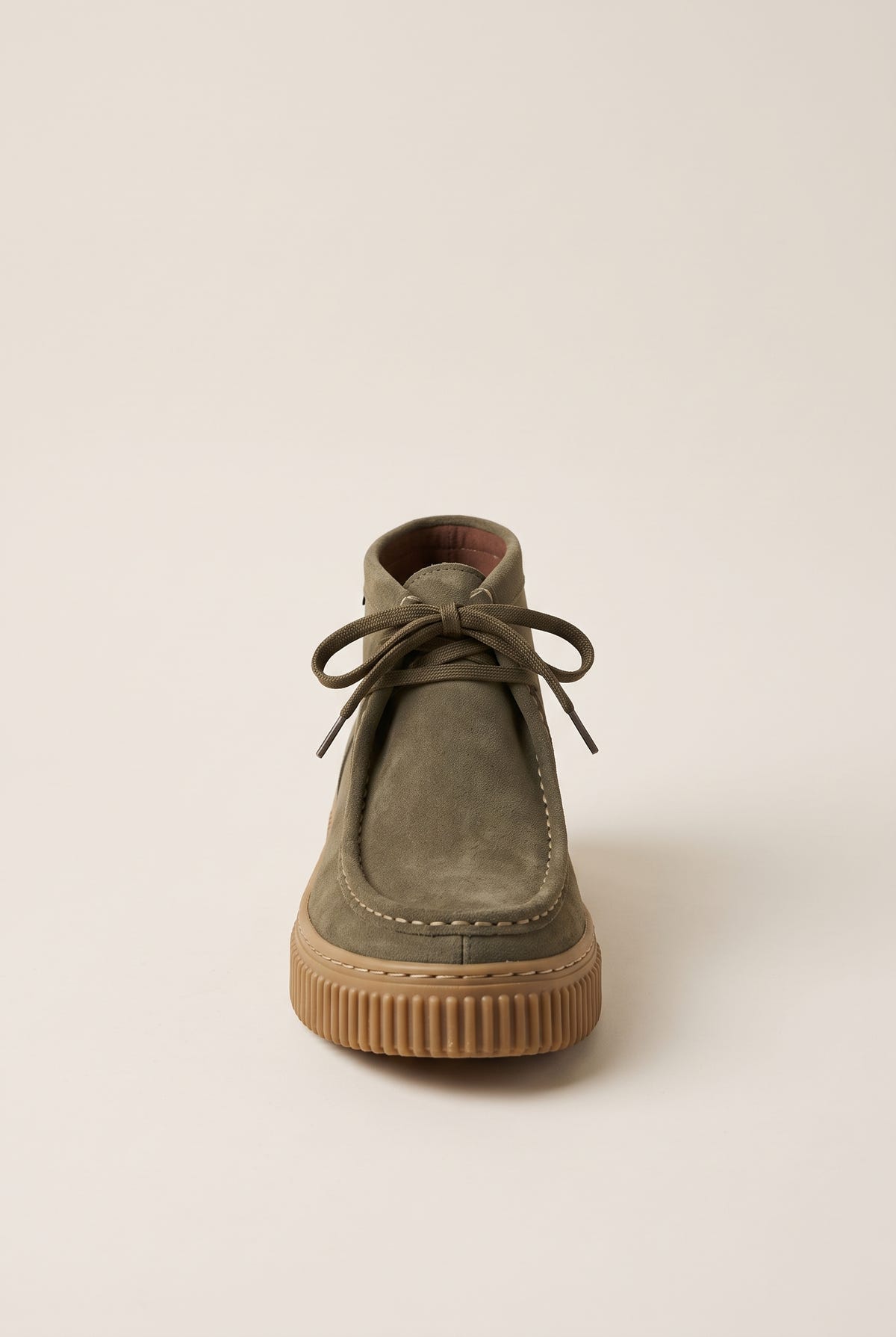 Chukka Boots Platform Gum Sole - Olive Suede