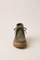 Chukka Boots Platform Gum Sole - Olive Suede
