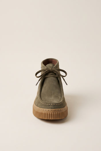 Chukka Boots Platform Gum Sole - Olive Suede