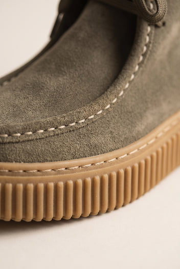Chukka Boots Platform Gum Sole - Olive Suede