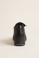 Wedge Sneakers Waterproof - Black Fabric