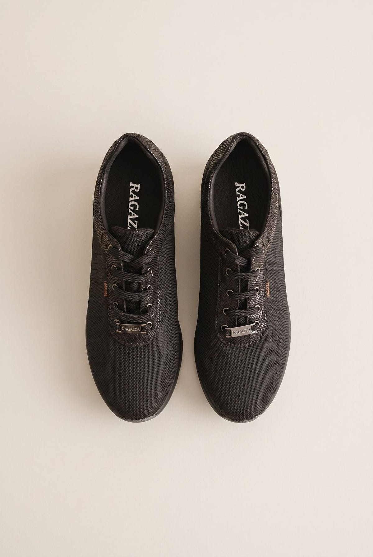 Wedge Sneakers Waterproof - Black Fabric