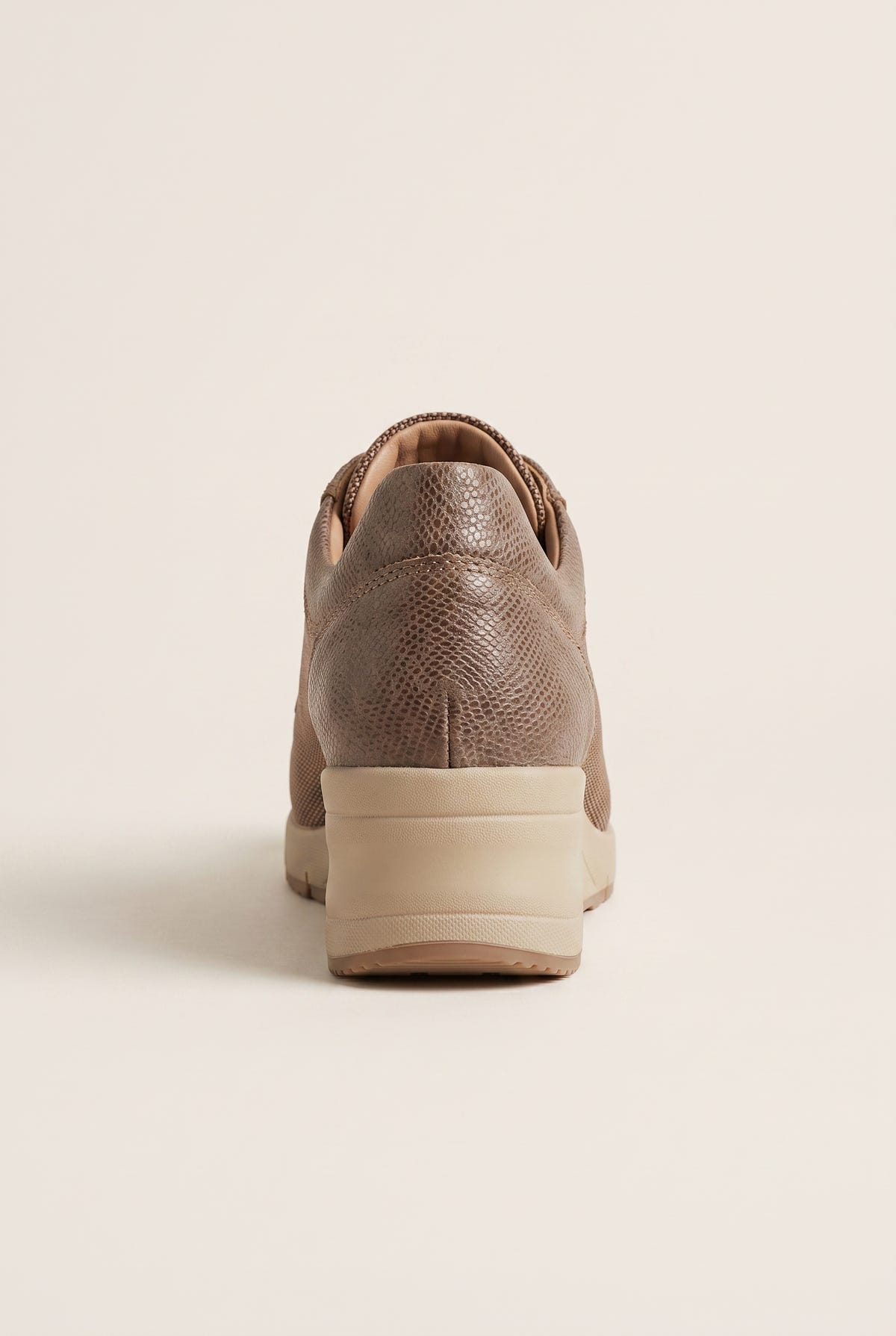 Wedge Sneakers Waterproof - Sand Fabric