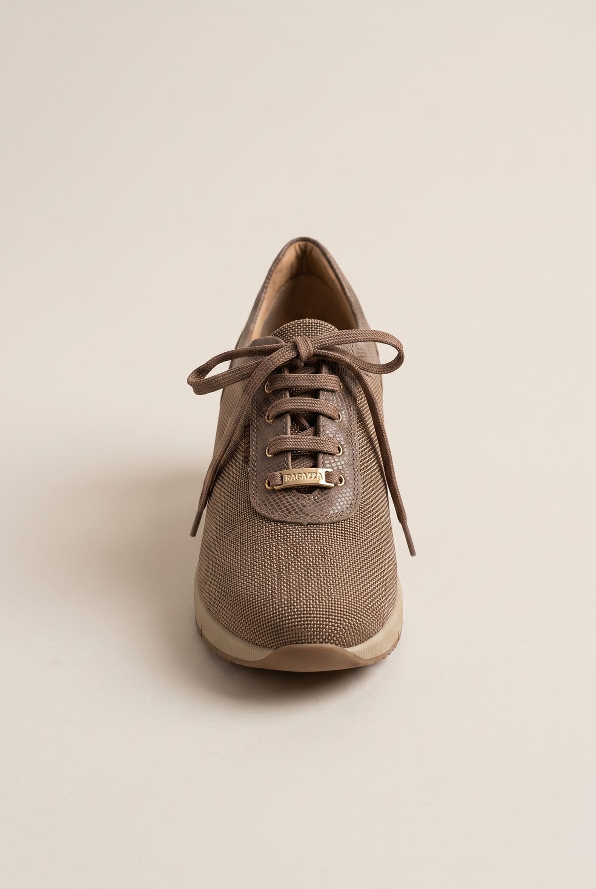 Wedge Sneakers Waterproof - Sand Fabric