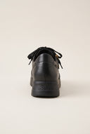 Wedge Sneakers Side Zip - Black Matte