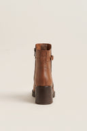Ankle Boots Block Heel - Tan Matte