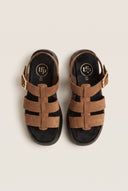 Flatform Sandals Wide Strap Buckle - Mocha Suede-Flatform Sandals, Sandals, Shoes, TFP Collection, Women’s Collection, New In Shoes, New In Sandals, All, Summer Shoes Sale, Summer Sandals Sale, Sales, All but outlet, Editor’s Choice, Shoes Sales, Recommended products (Seguno), Gifts 70€ & Under, The Fashion Edit, Leather Shoes, SS 2026 Collection, TFP/Estil, Sandals New & Selected, Sandals SALE, Flatform SALE