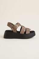 Flatform Sandals Wide Strap Buckle - Stone Suede-Best Sellers, Flatform Sandals, Sandals, Shoes, TFP Collection, Women’s Collection, New In Shoes, New In Sandals, All, Best Seller Shoes, Summer Shoes Sale, Summer Sandals Sale, Sales, All but outlet, Editor’s Choice, Shoes Sales, Gifts 50€ & Under, The Fashion Edit, Leather Shoes, SS 2026 Collection, TFP/Estil, Sandals New & Selected, Sandals SALE, Flatform SALE