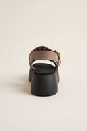 Flatform Sandals Wide Strap Buckle - Stone Suede-Best Sellers, Flatform Sandals, Sandals, Shoes, TFP Collection, Women’s Collection, New In Shoes, New In Sandals, All, Best Seller Shoes, Summer Shoes Sale, Summer Sandals Sale, Sales, All but outlet, Editor’s Choice, Shoes Sales, Gifts 50€ & Under, The Fashion Edit, Leather Shoes, SS 2026 Collection, TFP/Estil, Sandals New & Selected, Sandals SALE, Flatform SALE