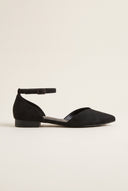 Ballet Flats Pointed Toe - Black Suede