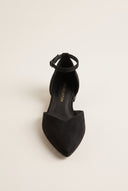Ballet Flats Pointed Toe - Black Suede