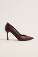 Stiletto Pumps Pointed Toe - Bordeaux Matte