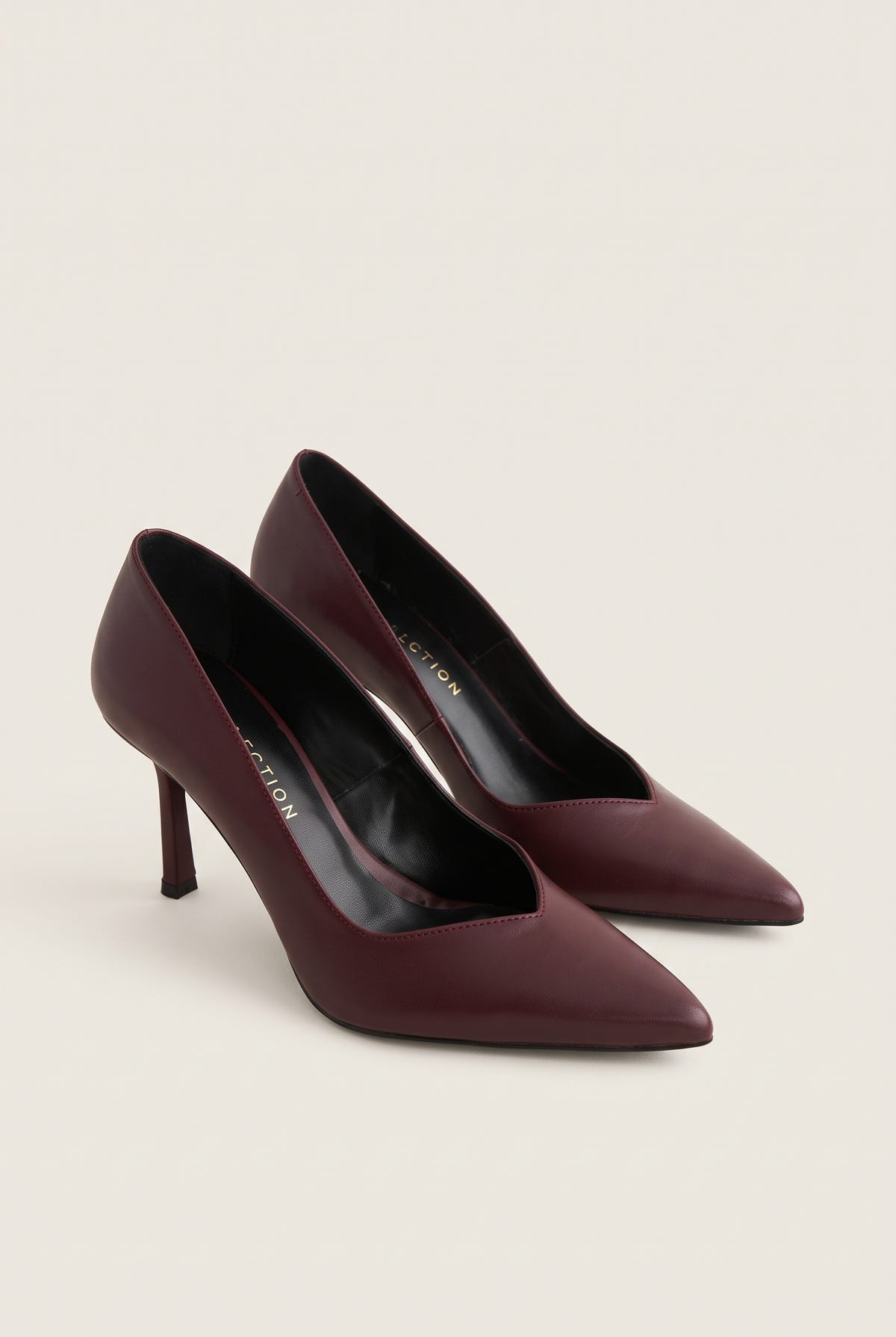 Stiletto Pumps Pointed Toe - Bordeaux Matte