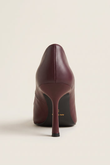 Stiletto Pumps Pointed Toe - Bordeaux Matte