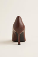 Stiletto Pumps Pointed Toe - Brown Matte